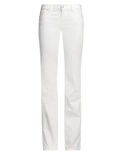 JACOB COHЁN JACOB COHЁN WOMAN PANTS WHITE SIZE 31 COTTON, ELASTANE