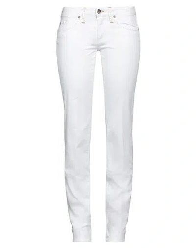 Jacob Cohёn Woman Jeans White Size 29 Cotton, Elastane In Off White