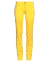 Jacob Cohёn Woman Pants Yellow Size 28 Cotton, Elastane