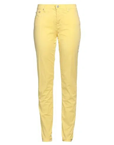 Jacob Cohёn Woman Pants Yellow Size 32 Cotton, Elastane