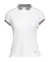 Jacob Cohёn Woman Polo Shirt White Size Xl Cotton, Elastane In White