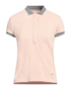 Jacob Cohёn Woman Polo Shirt Light Pink Size L Cotton, Elastane