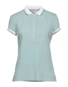 Jacob Cohёn Woman Polo Shirt Turquoise Size L Cotton, Elastane In Blue