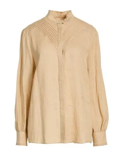 Jacob Cohёn Woman Shirt Beige Size 2 Linen In Gray