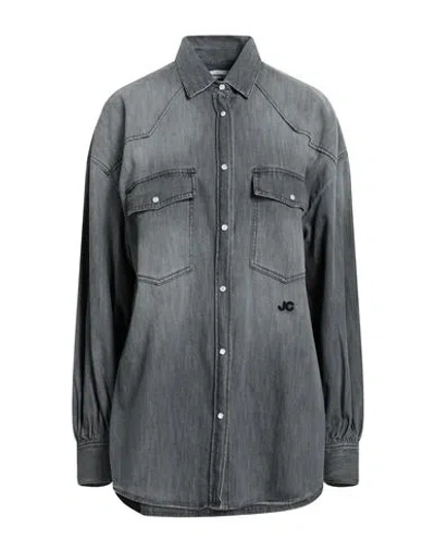 Jacob Cohёn Woman Shirt Grey Size 8 Cotton In Gray