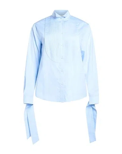 Jacob Cohёn Woman Shirt Light Blue Size 2 Cotton