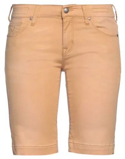 Jacob Cohёn Woman Shorts & Bermuda Shorts Apricot Size 27 Cotton, Polyester, Viscose, Elastane In Brown
