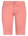 Jacob Cohёn Woman Shorts & Bermuda Shorts Salmon Pink Size 26 Cotton, Elastane