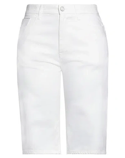 Jacob Cohёn Woman Shorts & Bermuda Shorts White Size 31 Cotton, Elastane