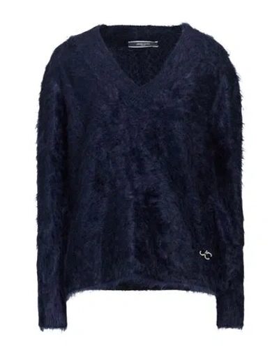 Jacob Cohёn Woman Sweater Midnight Blue Size S Cashmere