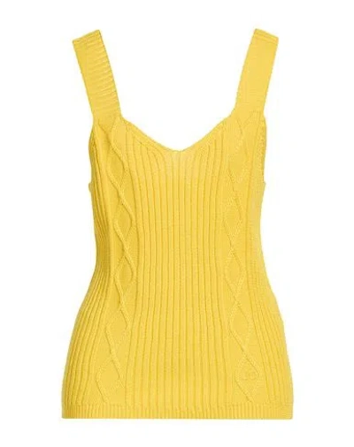 Jacob Cohёn Woman Top Yellow Size S Cotton