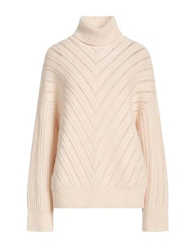 Jacob Cohёn Woman Turtleneck Cream Size L Virgin Wool In Brown