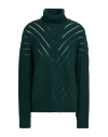 Jacob Cohёn Woman Turtleneck Dark Green Size L Virgin Wool