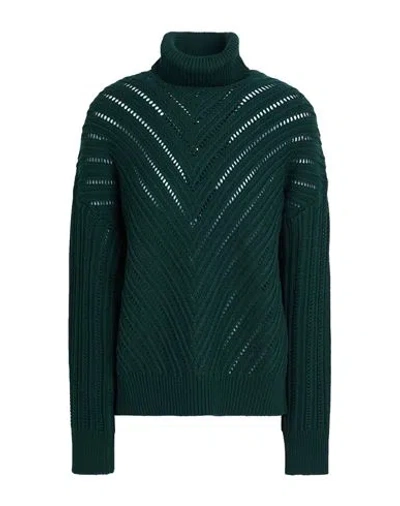 Jacob Cohёn Woman Turtleneck Dark Green Size L Virgin Wool