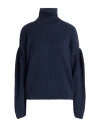 Jacob Cohёn Woman Turtleneck Midnight Blue Size M Virgin Wool In Blue
