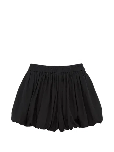 Jacob Lee Silk Bloomer Shorts In Black