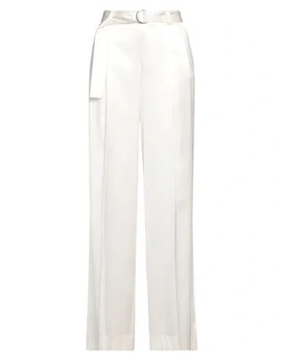 Jacob Lee Woman Pants White Size S Silk