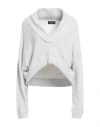 Jacob Lee Woman Sweatshirt Light Grey Size Xs Nylon, Organic Cotton