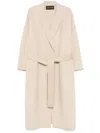 Jacob Lee Wrap-design Coat In Neutrals