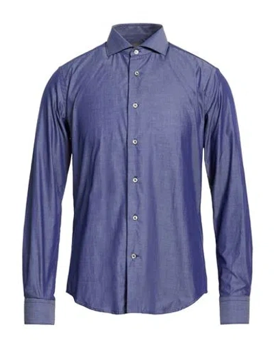 Jacopo C. Man Denim Shirt Blue Size 15 ¾ Cotton