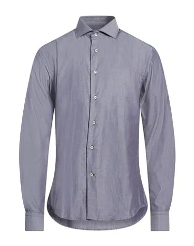 Jacopo C. Man Shirt Grey Size 16 ½ Cotton In Gray