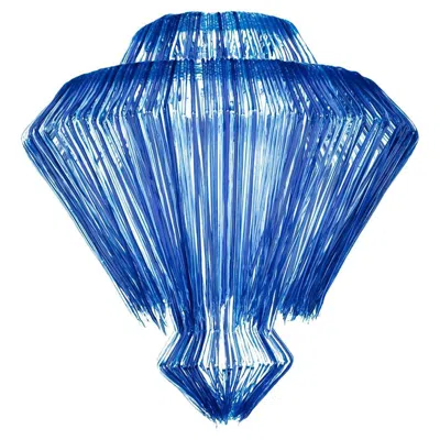 Pre-owned Jacopo Foggini Contemporary  Pendant Blue Polycarbonate Italian Pendant Lamp