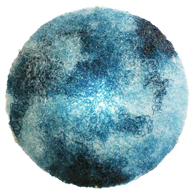 Pre-owned Jacopo Foggini Contemporary Modern Circular Blue Polycarbonate Italian Wall Ligh
