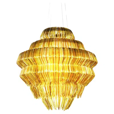 Pre-owned Jacopo Foggini Gold Resin Chandelier Mod Brilli G By