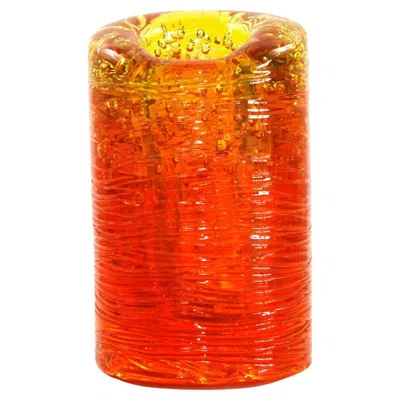 Pre-owned Jacopo Foggini Jungle Contemporary Vase, Large, In Monochrome Orange By