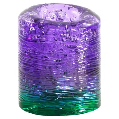Pre-owned Jacopo Foggini Jungle Contemporary Vase, Small Bicolor Violet And Green By  In Purple