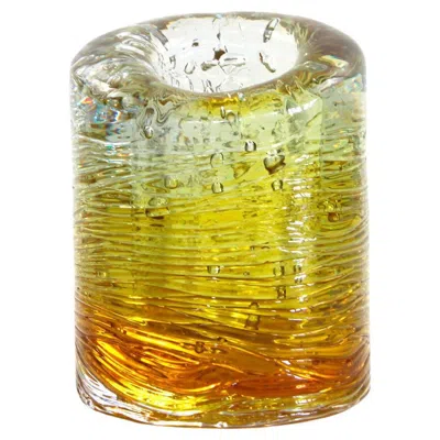 Pre-owned Jacopo Foggini Jungle Contemporary Vase, Small Version In Monochrome Gold By  In Brown