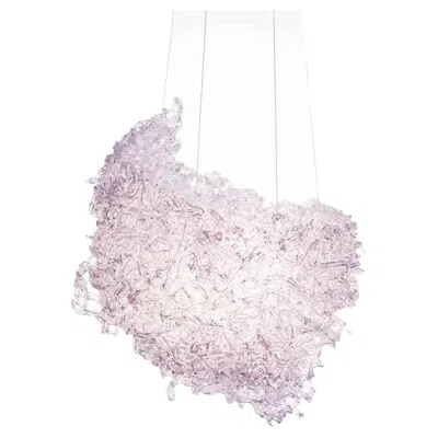 Pre-owned Jacopo Foggini Pink Resin Chandelier Mod Supernova By