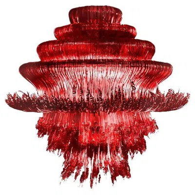 Pre-owned Jacopo Foggini Sneeze Chandelier Mod. A Red