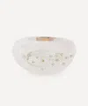 Jacqueline Cullen Rose Quartz Embedded Signet Ring In Green