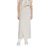 Jacqueline De Yong Bicolor Viscose Skirt In White