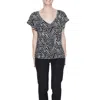 Jacqueline De Yong Black And White Viscose Tops & T-shirt