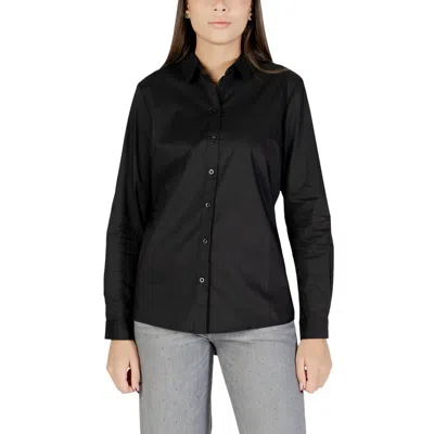 Jacqueline De Yong Black Cotton Blouse