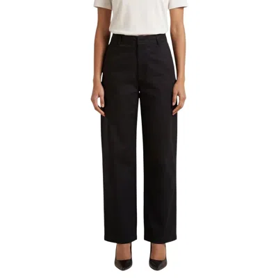Jacqueline De Yong Black Cotton Casual Pants