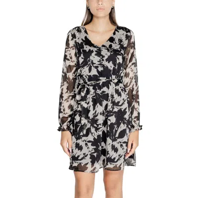 JACQUELINE DE YONG BLACK RECYCLED POLYESTER DRESS