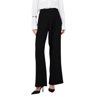 Jacqueline De Yong Black Viscose Casual Pants