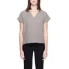 Jacqueline De Yong Gray Cotton Shirt In Grey