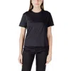 Jacqueline De Yong Black Cotton T-shirt In Black