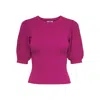 Jacqueline De Yong Fuchsia Viscose Sweatshirt In Pink
