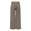 Jacqueline De Yong Gray Polyester Jeans & Pant In Brown