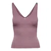 Jacqueline De Yong Multicolor Nylon Tank Tops In Purple