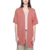 Jacqueline De Yong Red Recycled Cotton Cardigan