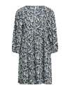 Jacqueline De Yong Woman Mini Dress Sky Blue Size 10 Polyester