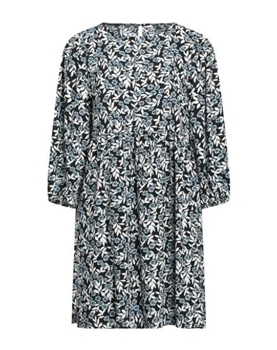Jacqueline De Yong Woman Mini Dress Sky Blue Size 10 Polyester In Black