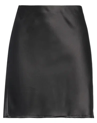 Jacqueline De Yong Woman Mini Skirt Black Size L Polyester In Black
