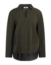Jacqueline De Yong Woman Shirt Military Green Size S Polyester, Elastane